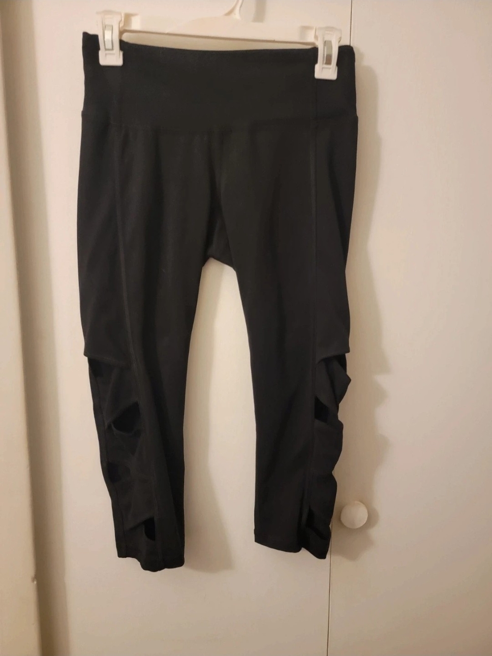 Champion Black Performance Leggings with Logo